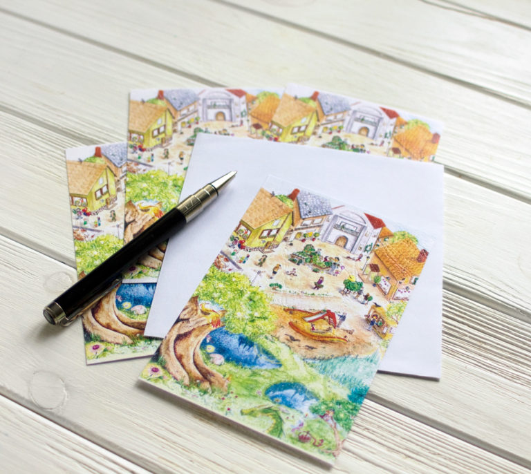 Carte Pays magique au printemps