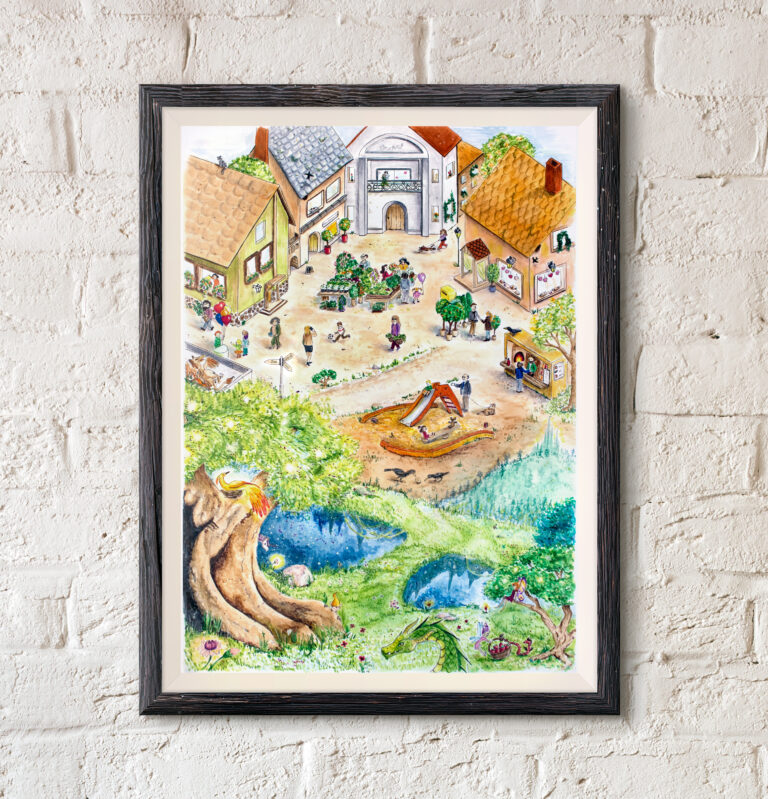 Poster La ville –  Printemps 30x40cm