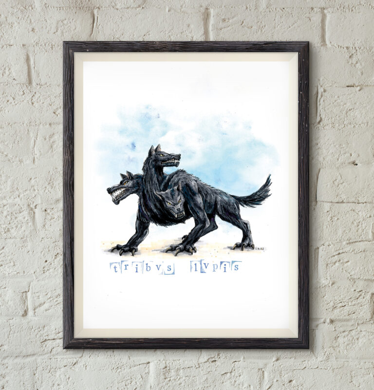 Poster « Monstres de légendes françaises –  Tribus Lupis »
